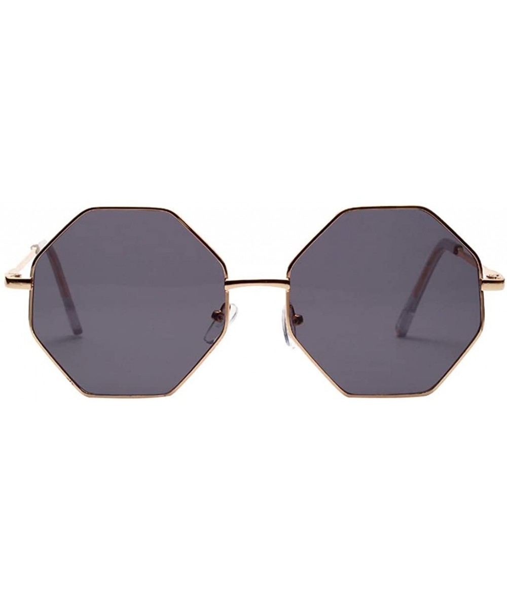 Rimless Delicate Metal Frame Hipster Small Polygon Women Men Vintage Eye Sunglasses Retro Eyewear - A - C4196R39W3D $14.90