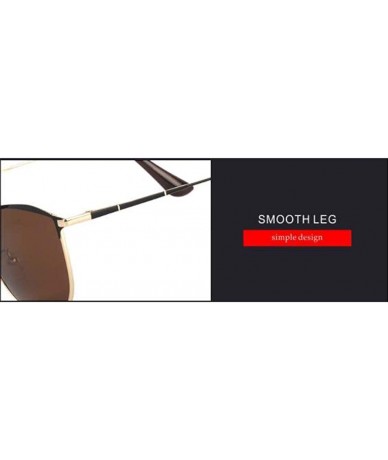 Aviator Men's Sunglasses Metal Frame- Driving Sunglasses HD Polarized Sunglasses - B - C018SM967MH $77.90