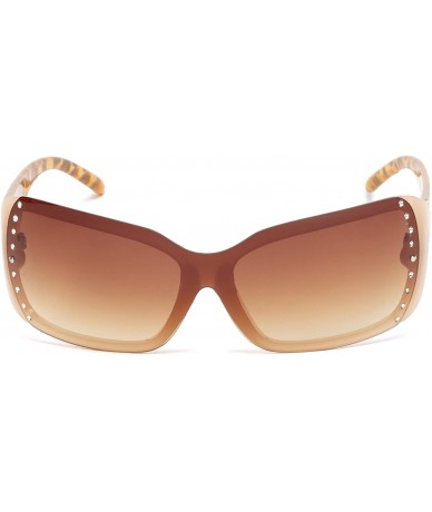 Shield Women's U211 Shield Sunglasses - 70 mm - Gold - CS11BVEJ3Z9 $44.46