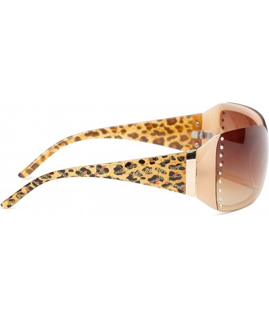 Shield Women's U211 Shield Sunglasses - 70 mm - Gold - CS11BVEJ3Z9 $44.46