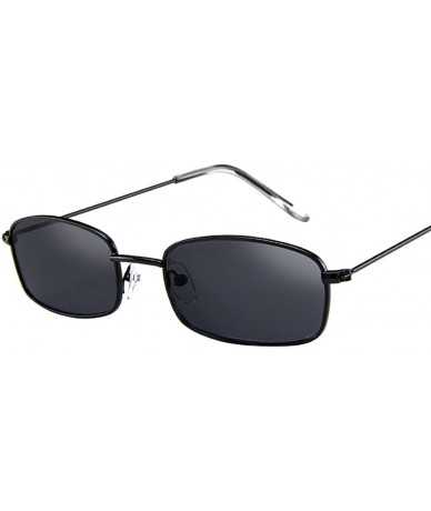 Rimless Fashion Polarized Sunglasses REYO Rectangular - Black - C718NW9IAK2 $18.04