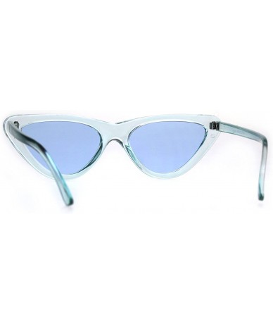 Cat Eye Womens Snug Classic Vintage Goth Cat Eye Sunglasses - Blue - CN189U55R3Q $19.06