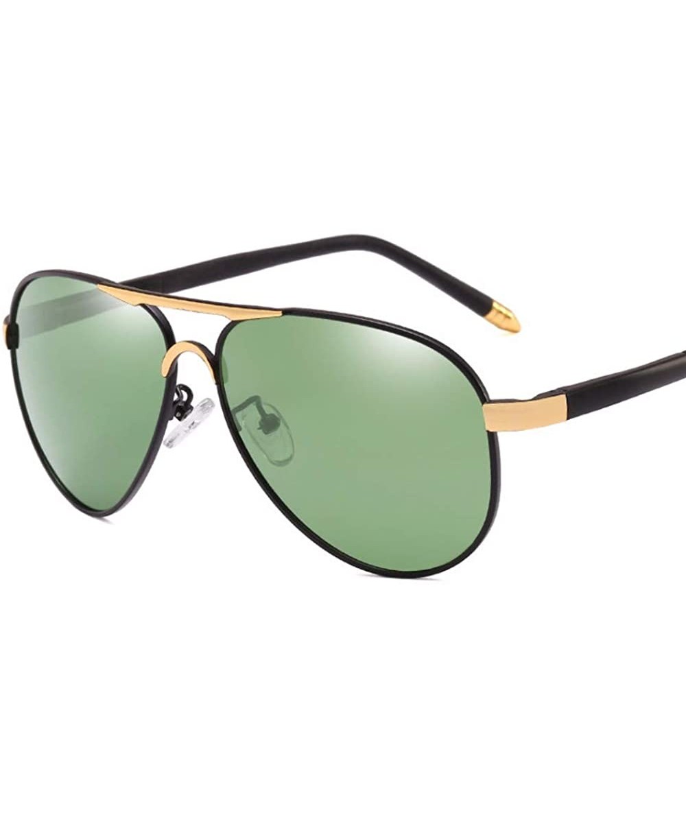 Aviator Polarizing sunglasses Men's sunglasses Toad glasses Metal polarizing glasses - C - CD18QCI5Y63 $57.64