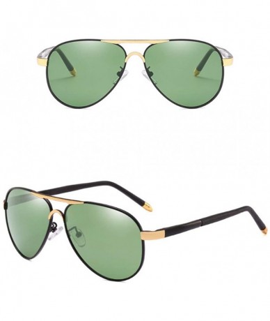 Aviator Polarizing sunglasses Men's sunglasses Toad glasses Metal polarizing glasses - C - CD18QCI5Y63 $57.64