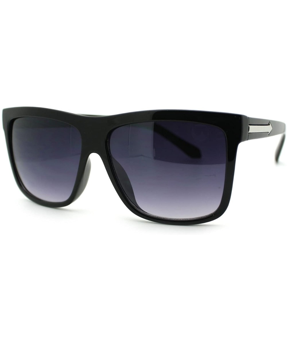 Oversized Oversized Square Sunglasses Stylish Modern Arrow Design Unisex - Black - CR1856LG0S4 $18.29