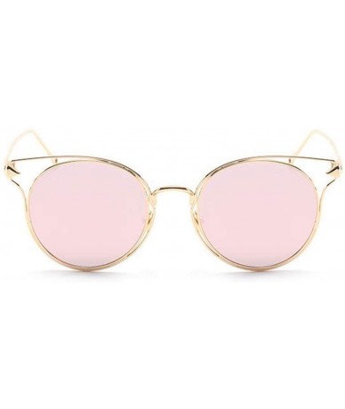 Cat Eye Classic Sunglasses Protection Vacation - Pink - CF1997LQ8TL $100.64