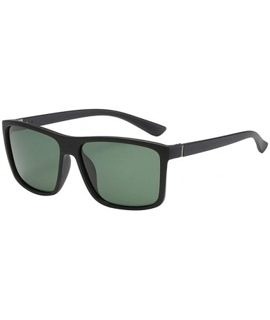 Oversized Men's Polarized Sunglasses Classic Box Sunglasses Men's Sunglasses 2019 Fashion - Green - CB18TH7GLGQ $17.60