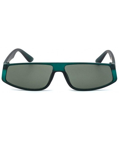 Square Fashion New Small Frame Square Sunglasses Men Women Ultralight Retro Leopard Sun Glasses UV400 - Green - CG193USLHCN $...