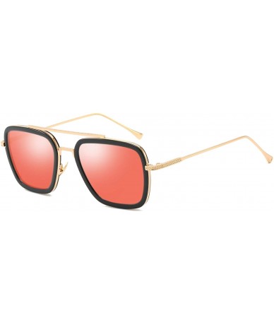 Round Sunglasses Glasses Rectangle Vintage Sun Retro Steampunk Eyewear - Tn5 - CX197Y772CX $31.73