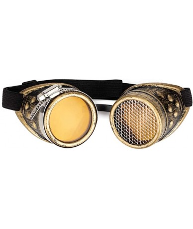 Goggle Kaleidoscope Glasses Colored Lenses Steampunk Goggles Cosplay Goggles - Brass - CC18UDT75IX $20.84