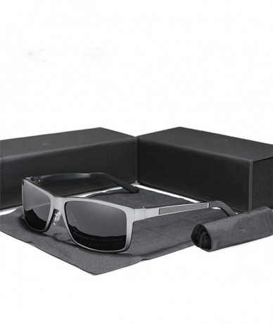 Oversized Men's 2020 aluminum-magnesium sunglasses driving mirror polarized glasses that man/woman UV400 - Gun Gray - CZ1982Y...