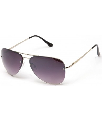 Aviator Fashion Aviator Sunglasses - Silver/Black - CL119VZZV5V $18.31