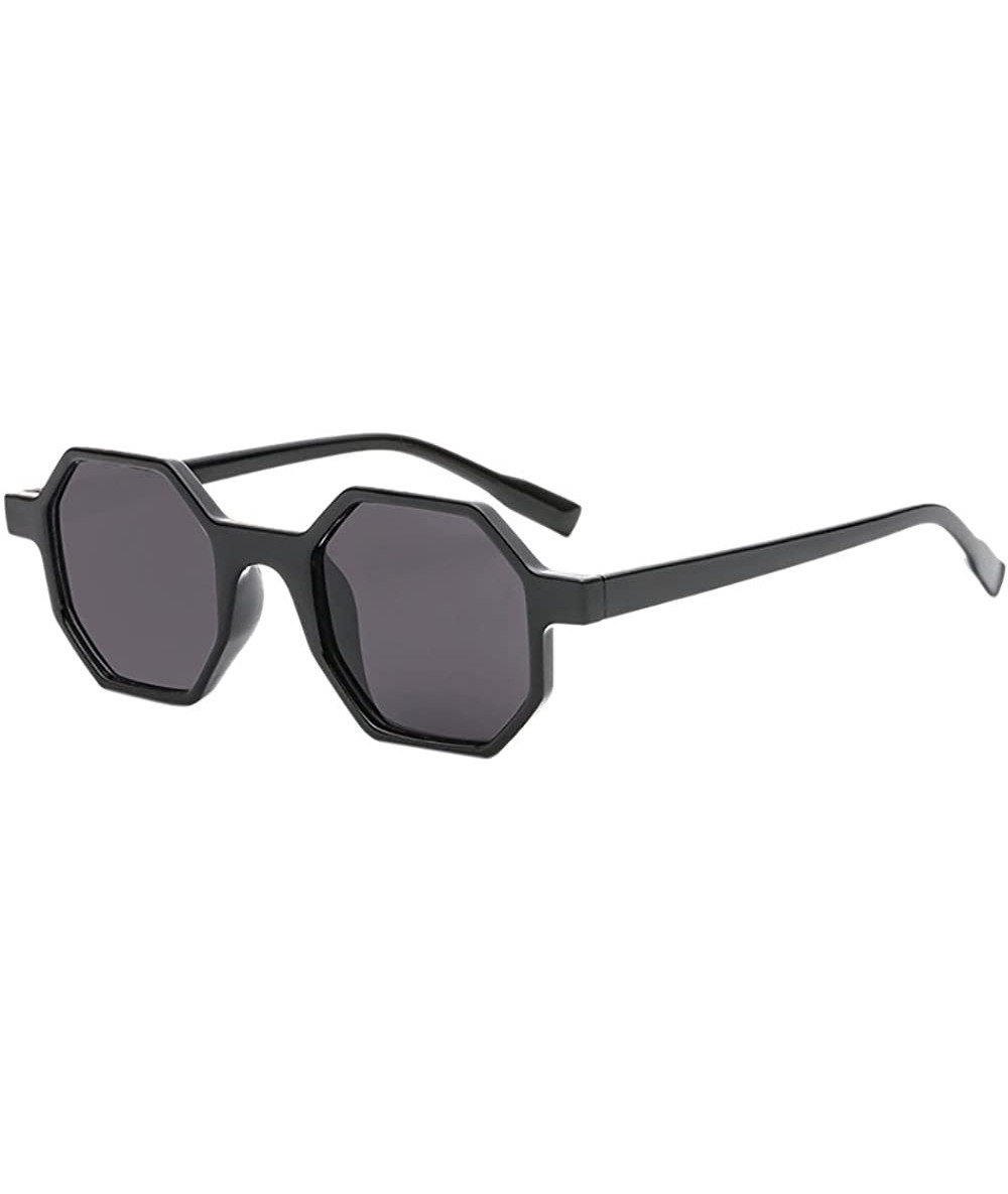 Oversized Sunglasses Vintage Eyewear Hippie Favors - D - CY18QS9YL2R $15.34