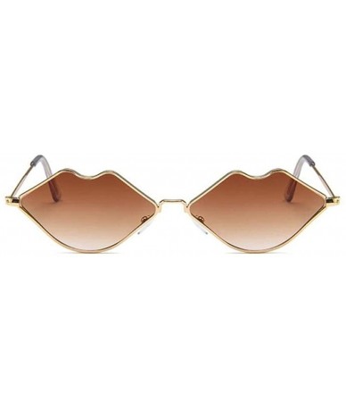 Wrap Sunglasses Retro Fashion Glasses Small - Brown - CC18QGYYAGE $23.30