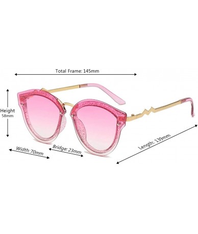 Oval Unisex Retro Cat Eye Metal Frame Oversized Plastic Lenses Sunglasses - Purple Pink - CB18NEL6TOR $19.85