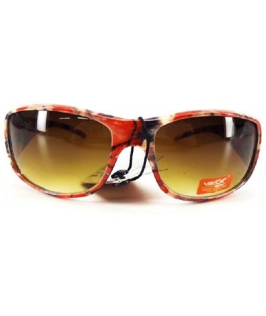 Rectangular Orange Camo Sunglasses Camouflage Western Cowgirl Hunting Fishing Shades Jp - C6128W0M7GB $23.16