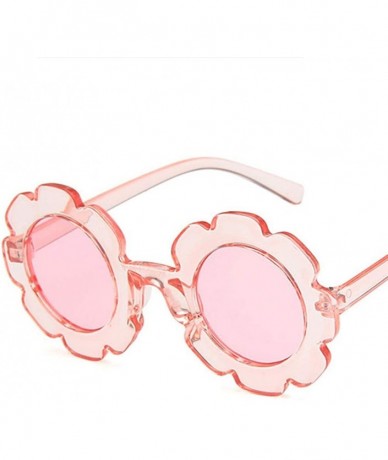 Round Unisex Sunglasses Retro Orange Pink Drive Holiday Round Non-Polarized UV400 - Pink - C618RKGAAZD $16.57