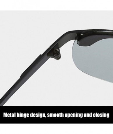 Shield Polarized Sunglasses Glasses Driving Metal Frame Unbreakable - 100% UV (Color 2-1) - 43862 - CT199UDOTLX $46.64