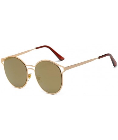 Aviator Retro Glasses Unisex Fashion Aviator Sunglasses (E) - CW18GD9HDY2 $17.10