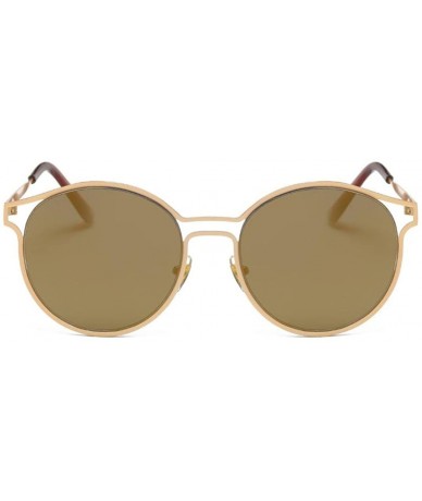 Aviator Retro Glasses Unisex Fashion Aviator Sunglasses (E) - CW18GD9HDY2 $17.10