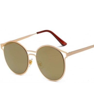 Aviator Retro Glasses Unisex Fashion Aviator Sunglasses (E) - CW18GD9HDY2 $17.10