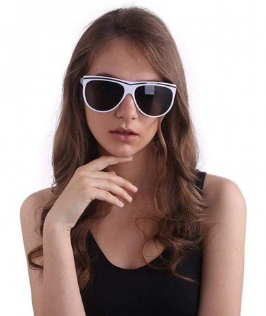 Goggle Women's Fashion Line Drawing Sunglasses Classic All-match Outdoor Sunshade Toad Sunglasses UV400 - White - CS18SK69UU3...