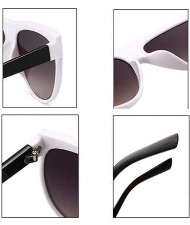 Goggle Women's Fashion Line Drawing Sunglasses Classic All-match Outdoor Sunshade Toad Sunglasses UV400 - White - CS18SK69UU3...