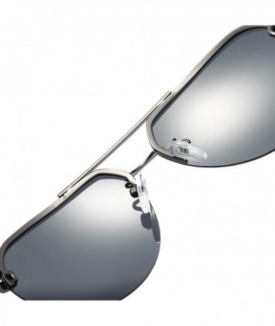 Aviator Classic Style Aviator Sunglasses Polarized 100% UV 400 Protection for Men - Grey Frame/Grey Lens - CR18Y2ECC0N $82.80