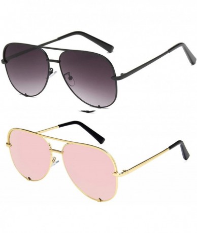 Aviator Designer Aviator Sunglasses for Women Classic Oversized Pilot Sun Glasses UV400 Protection - CH18OR0S205 $41.08