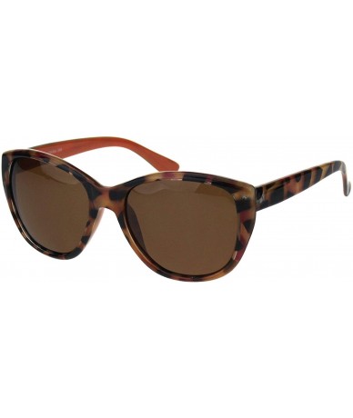 Butterfly TAC Polarized Lens Sunglasses Womens Tortoise Color Rounded Butterfly Frame - Tortoise Coral - C818RI4M6RX $23.57