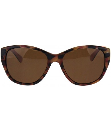 Butterfly TAC Polarized Lens Sunglasses Womens Tortoise Color Rounded Butterfly Frame - Tortoise Coral - C818RI4M6RX $23.57