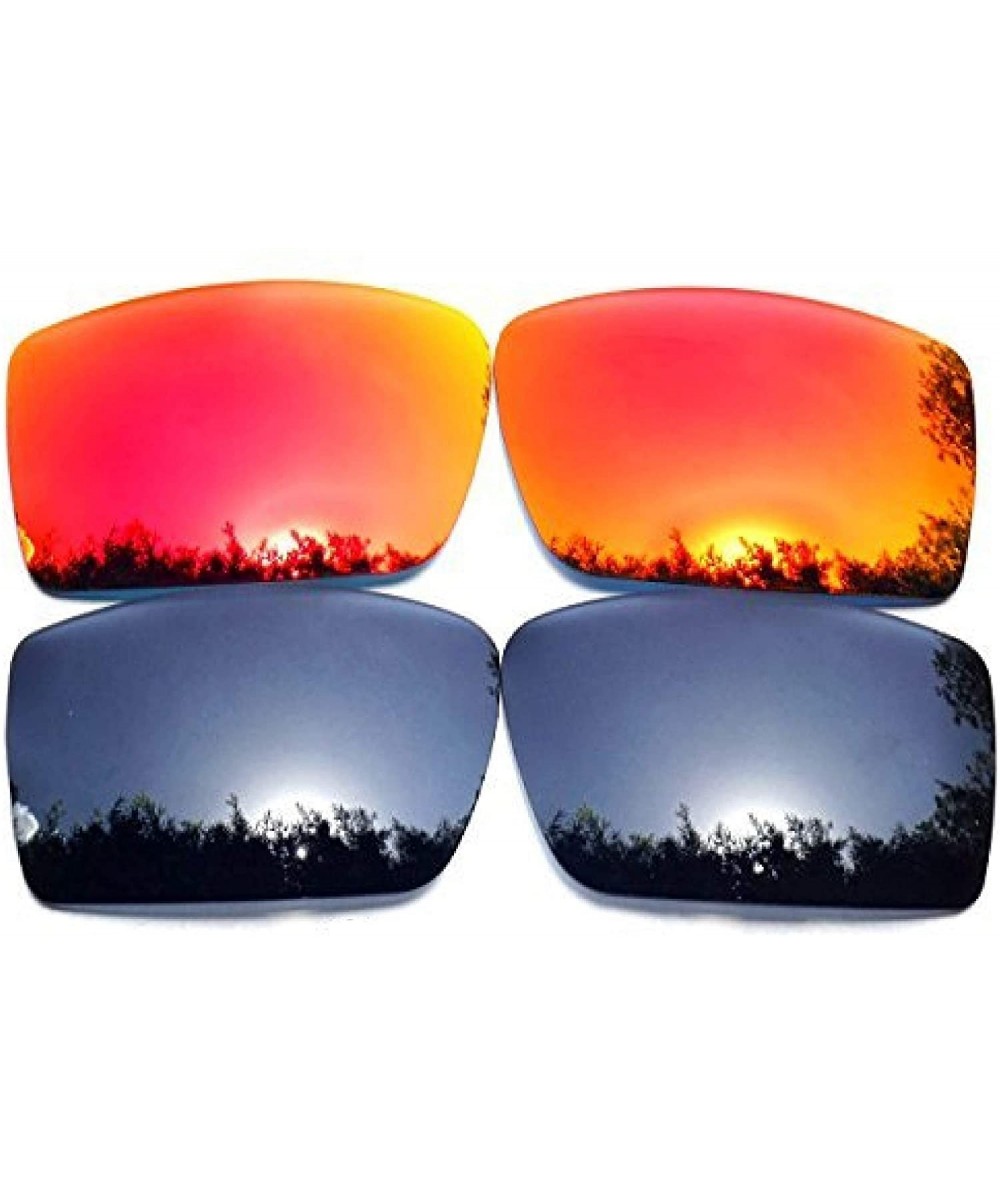 Oversized Replacement Lenses Gascan Black&Red Color Polarized 2 Pairs - Black&red - CQ122ER00QR $26.90