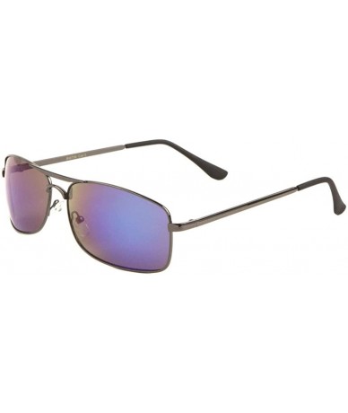 Square Light Weight Rounded Square Sunglasses - Blue - CU197WR4A7U $25.56