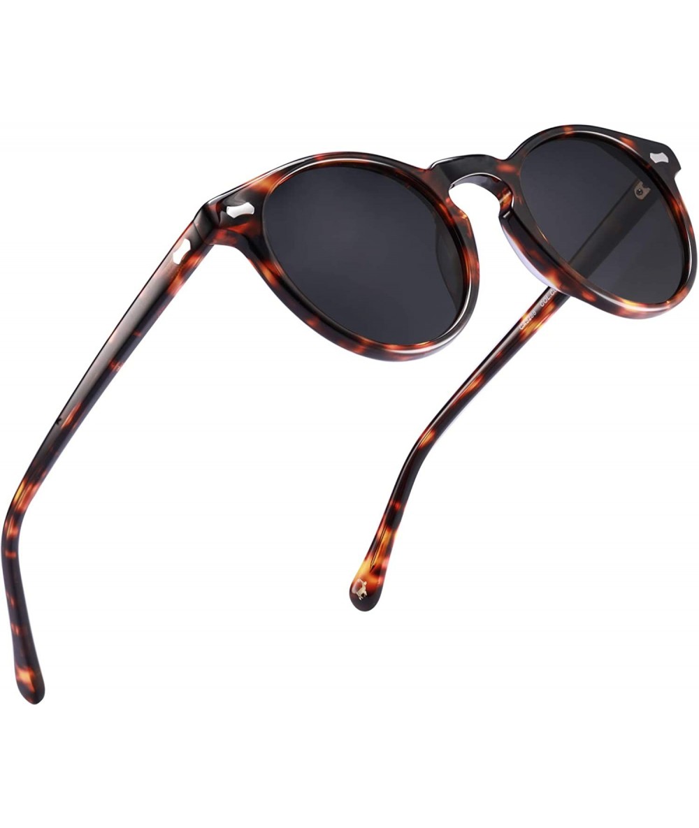 Wayfarer Vintage Round Polarized Sunglasses for Women UV Protection Outdoor Eyewear CA5288C - C318WQ4A2ZY $44.20