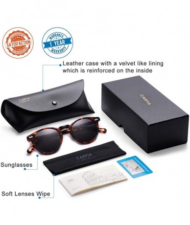 Wayfarer Vintage Round Polarized Sunglasses for Women UV Protection Outdoor Eyewear CA5288C - C318WQ4A2ZY $44.20