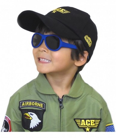 Aviator Top Flyer - Baby- Toddler's First Sunglasses for Ages 1-2 Years - Blue - C7182ZG0725 $17.59