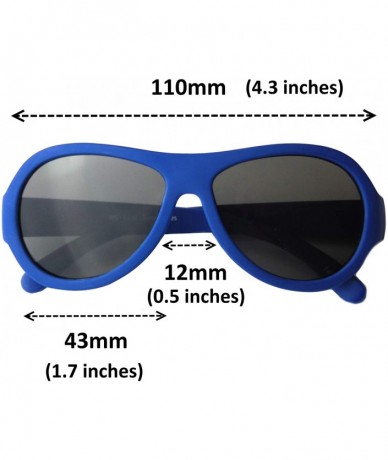 Aviator Top Flyer - Baby- Toddler's First Sunglasses for Ages 1-2 Years - Blue - C7182ZG0725 $17.59