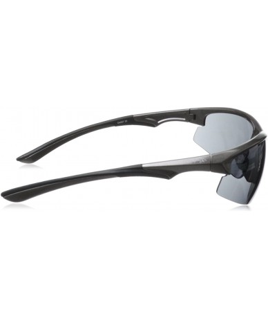 Semi-rimless G4007 Sport Semi Rimless High Contrast Lens Sunglasses - Metallic Grey & Black - CI11HJOU3B3 $102.56