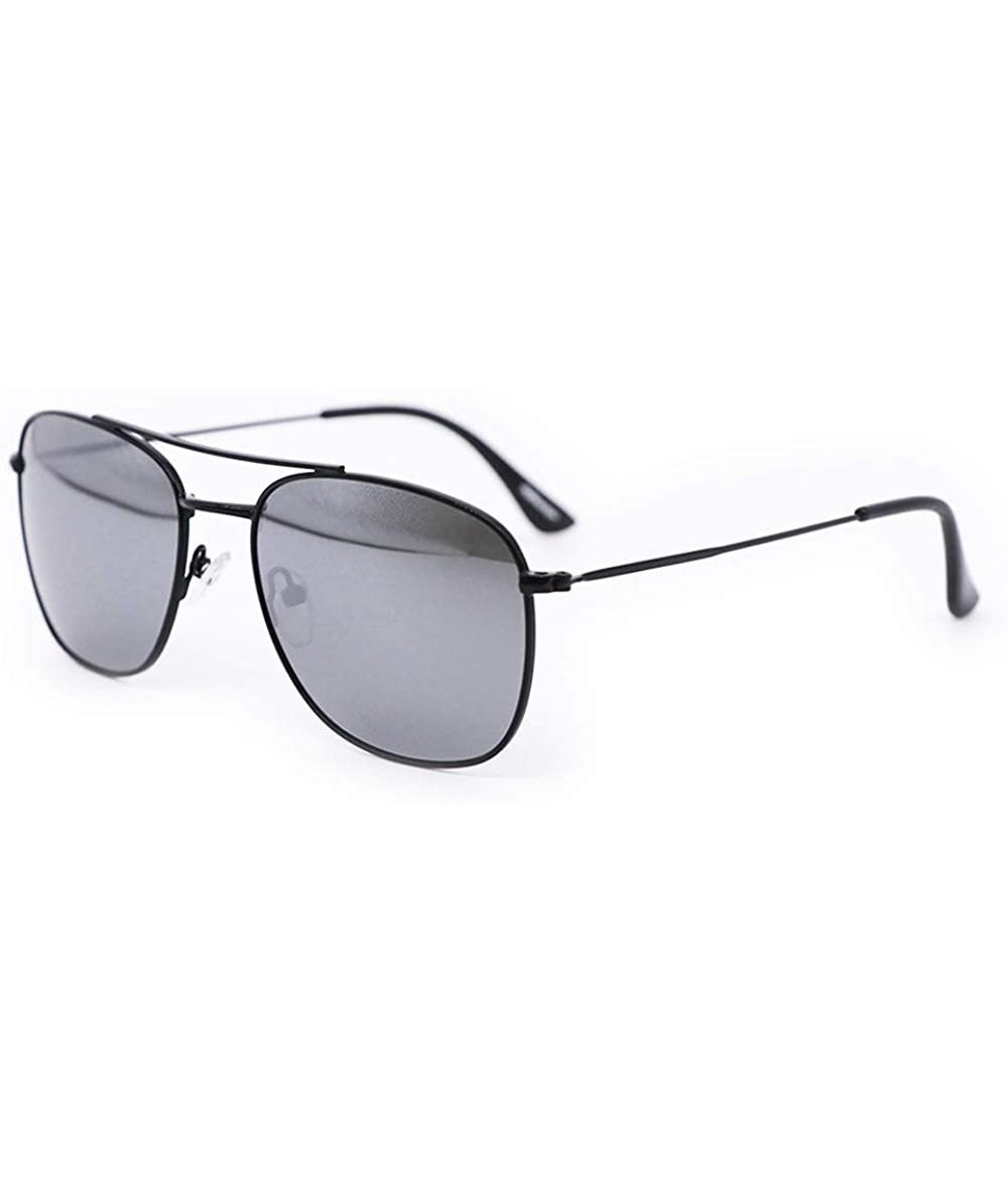 Aviator Men Premium Classic Aviator Polarized Sunglasses 100% UV Protection Sun Glasses Shades - Gray - CX18RYWDA60 $26.62