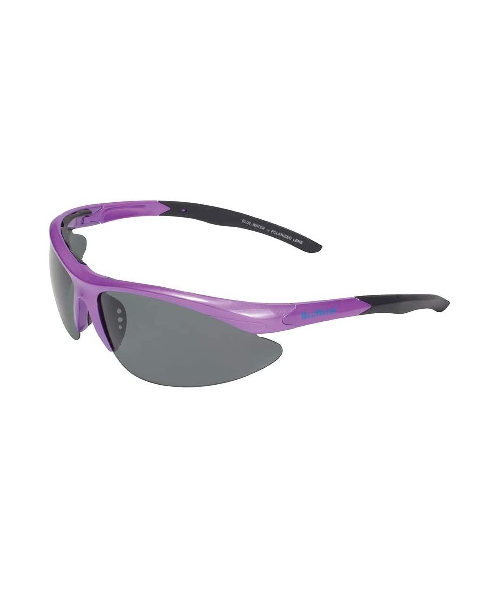 Rimless Islanders 2 Series Semi-Rimless Sunglasses - Gloss Purple Frame - CV12GU776TB $30.32