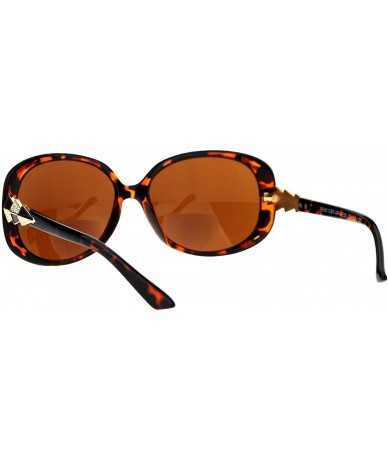 Rectangular Womens Bifocal Lens Sunglasses Readers Oval Rectangular Fashion UV 400 - Tortoise - C9185M093KM $19.78