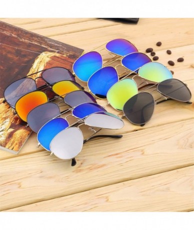 Oversized Women Retro Polarized Sunglasses UV Protection Mirrored Lens Oversized Eyewear - 8 - C218DRMSW6H $20.18