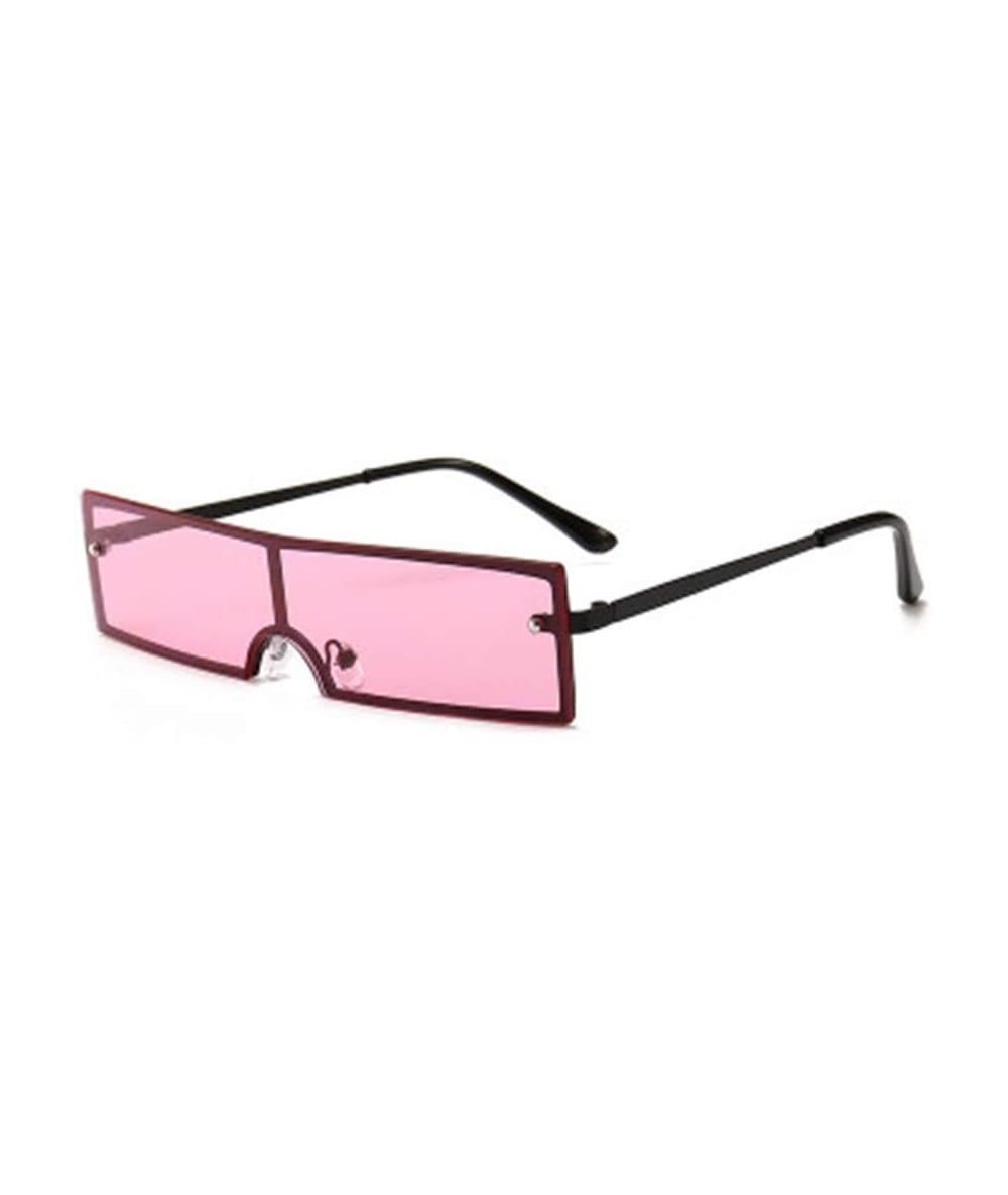 Rectangular Fashion Small Frame Rectangular Multicolor Sunglasses - 8 - CR190L9IM2I $57.96