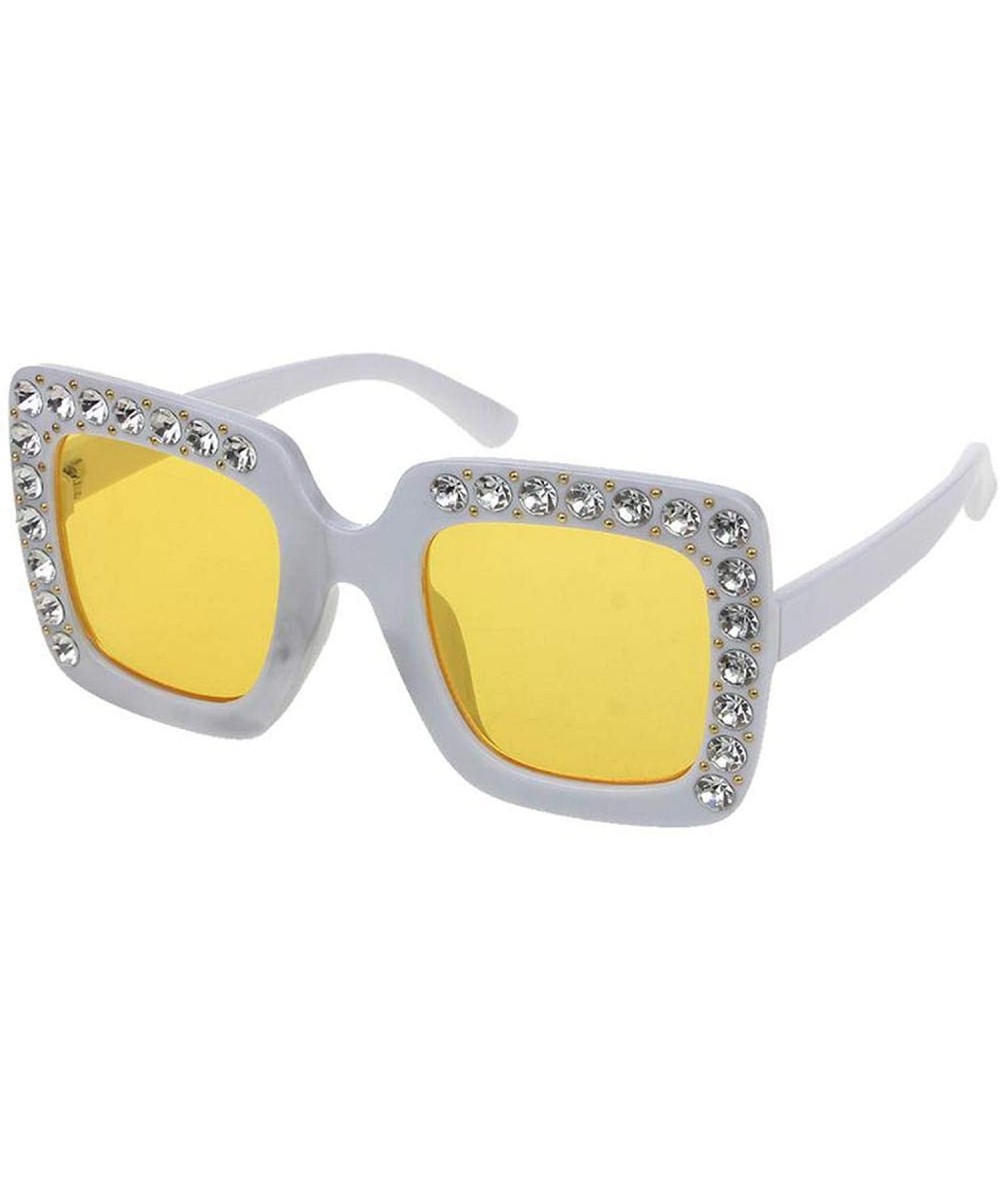 Goggle Luxury Rhinestone Kids Sunglasses Square Sun Glasses Children Baby Boys Girls Oculos De Sol Feminino - 4 - C0197Y6ZAE6...