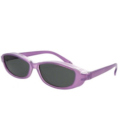 Oval Smallest Fit Over Sunglasses F13 - Fuchsia Frame-gray Lenses - CV186X6GGEQ $30.41