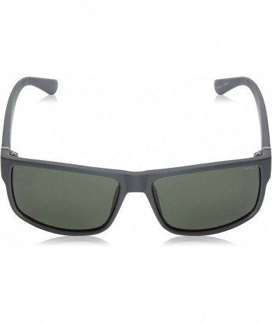 Rectangular Pld2030/S Rectangular Sunglasses - Gray Wood/Green - C1128BH0TBZ $82.32