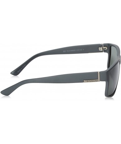 Rectangular Pld2030/S Rectangular Sunglasses - Gray Wood/Green - C1128BH0TBZ $82.32