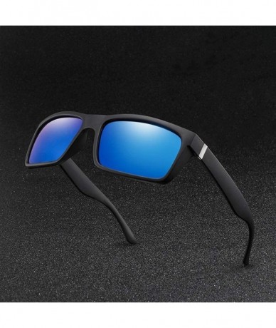 Sport Classic Polarized Sunglasses Glasses - Black Yellow - C3199OC78IT $21.85