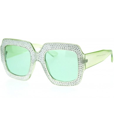 Butterfly Beveled Diamond Cut Edge Heart Shape Plastic Valentines Sunglasses - Green - C618TDM53K6 $18.08