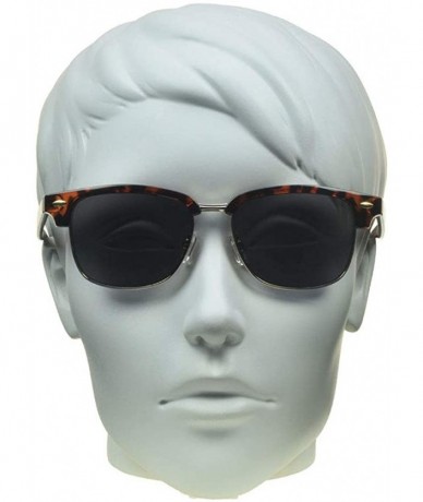 Wrap Classic Reading Sunglasses with Round Horn Rimmed Plastic Frame for Men & Women - NOT BIFOCAL - CS1936CUOOY $27.10